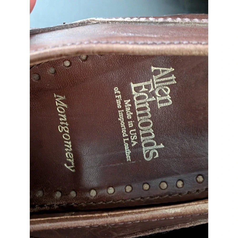 Allen Edmonds Montgomery Leather Dress Shoes Men's Walnut Brown‎ Lace Up Size 10